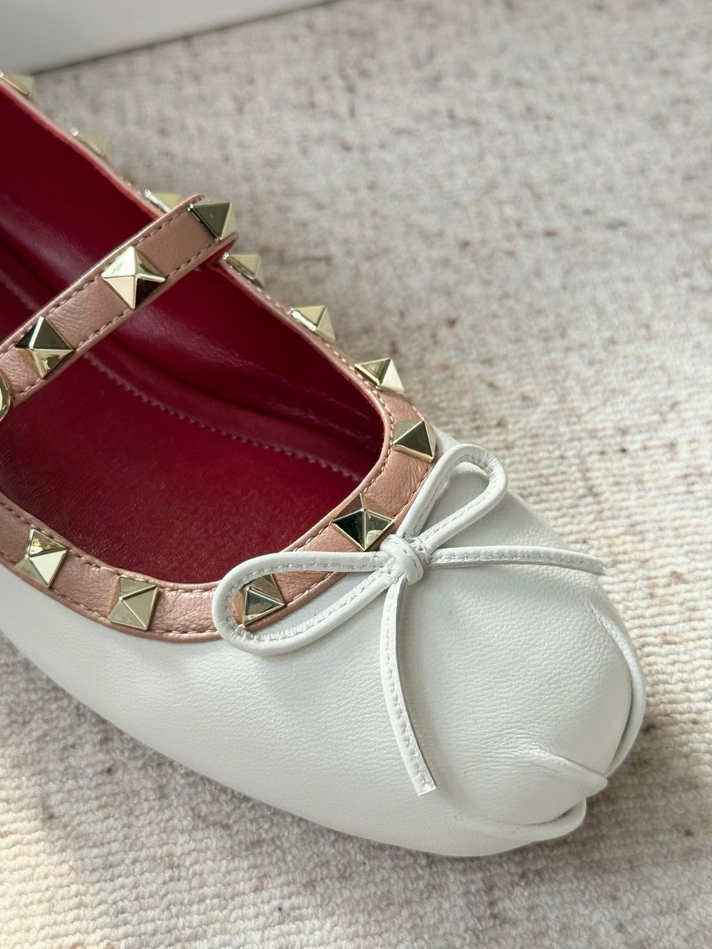Studded Mary Jane Flats