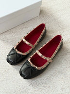 Studded Mary Jane Flats