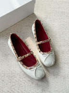 Studded Mary Jane Flats