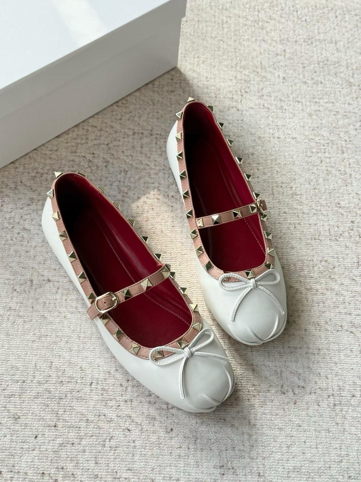 Studded Mary Jane Flats