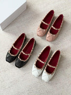Studded Mary Jane Flats