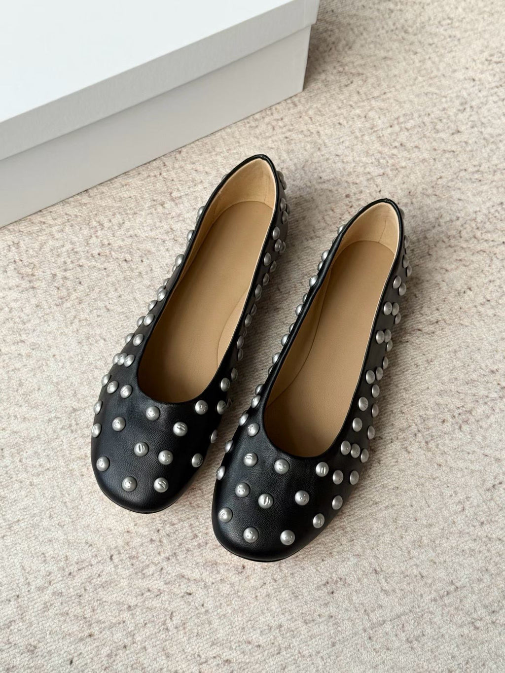 Studded Ballet Flats