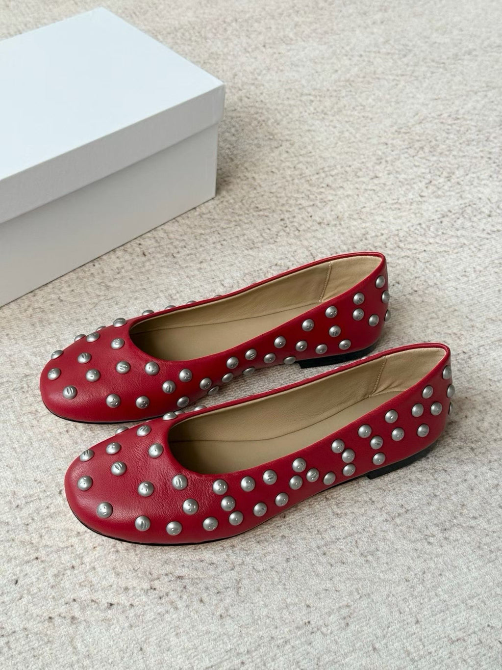 Studded Ballet Flats