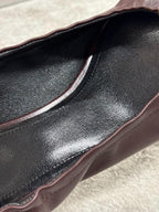 Ruched Kitten Heels