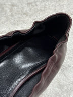 Ruched Kitten Heels