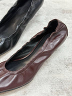 Ruched Kitten Heels