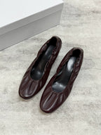 Ruched Kitten Heels