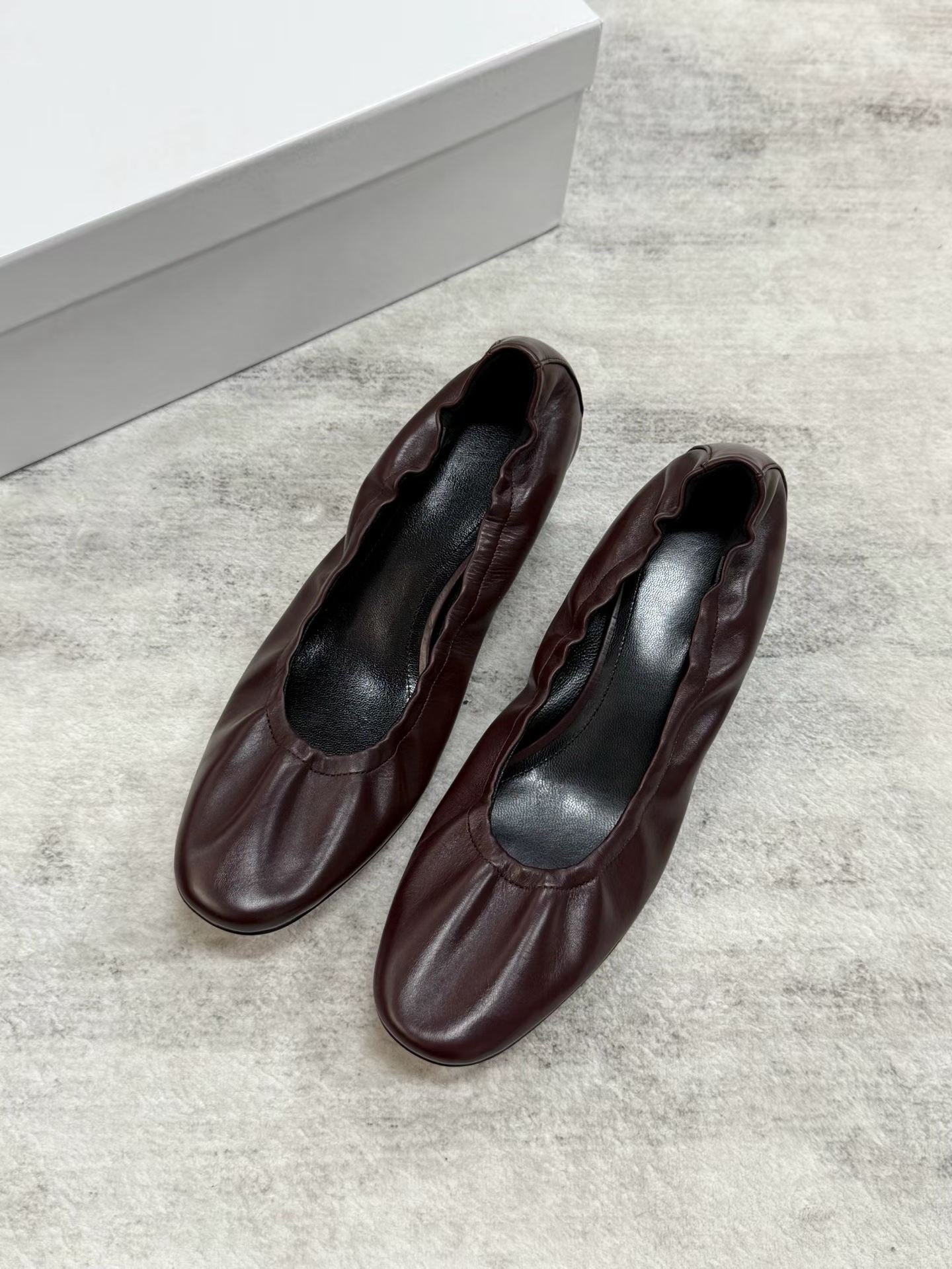 Ruched Kitten Heels