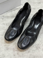 Ruched Kitten Heels