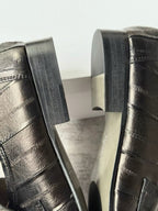 Ruched Eel Leather Loafers