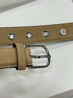 Suede Eyelet Belt