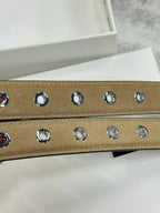 Suede Eyelet Belt