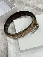 Suede Eyelet Belt