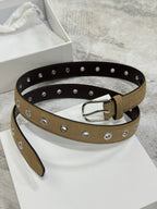 Suede Eyelet Belt