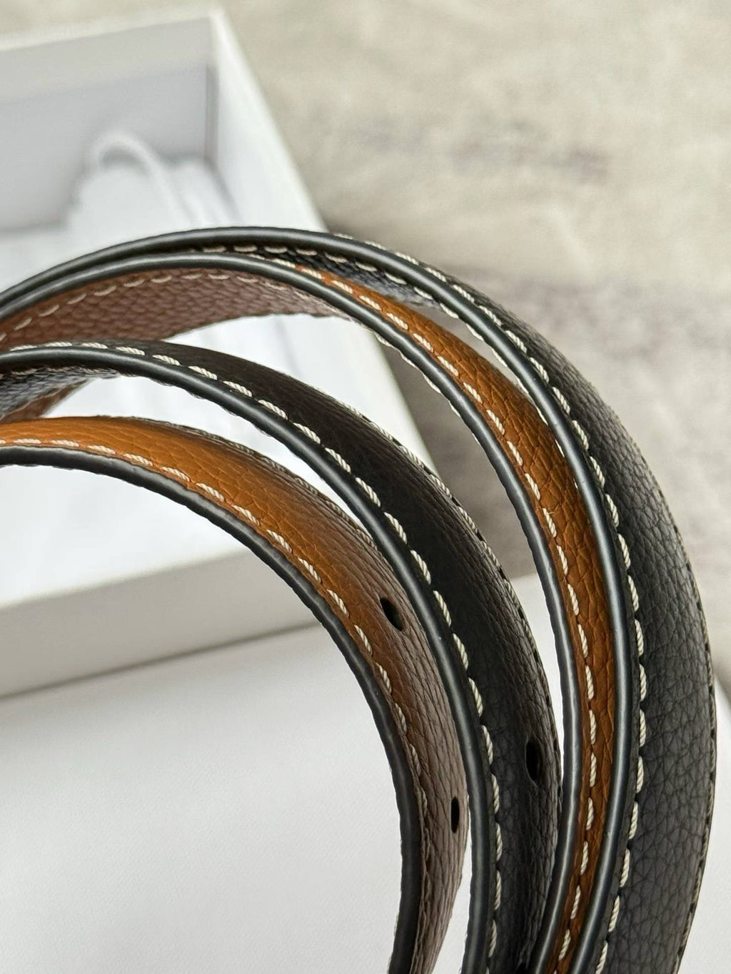 Leather Trim Belt