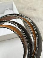 Leather Trim Belt