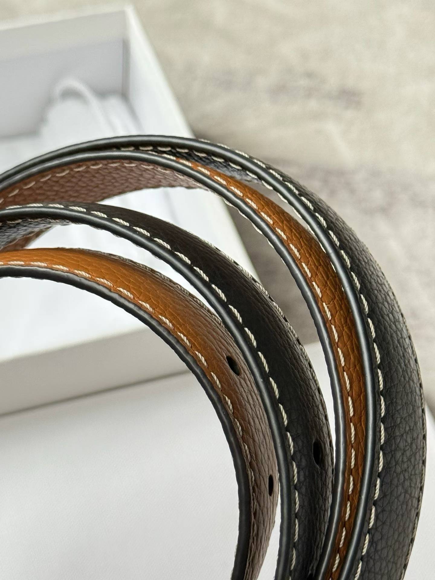 Leather Trim Belt