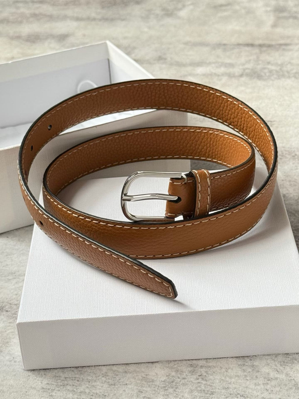 Leather Trim Belt