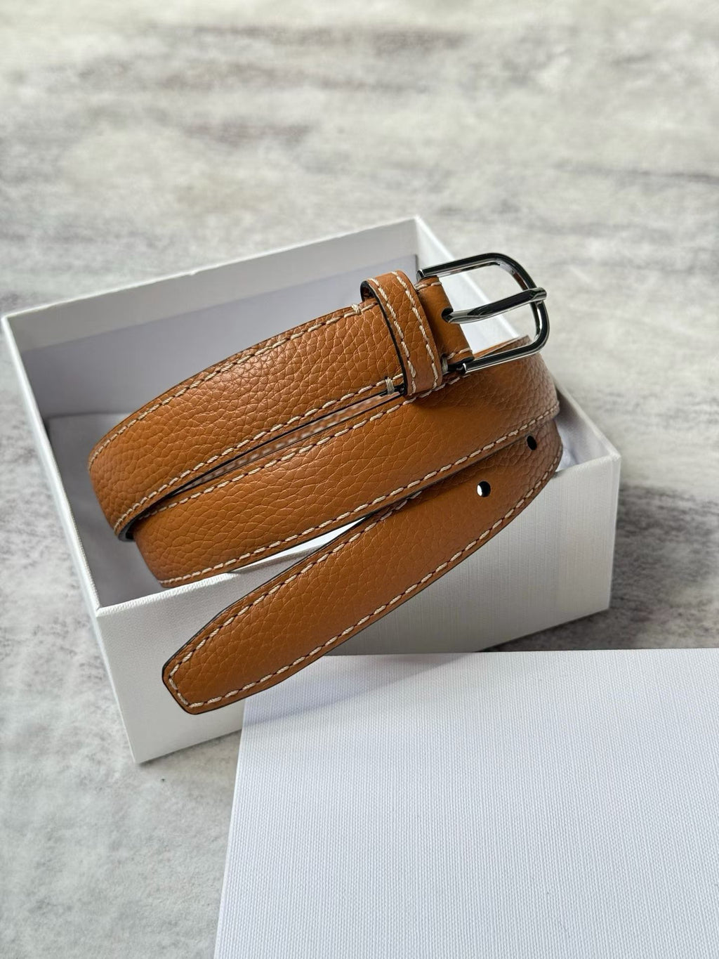 Leather Trim Belt