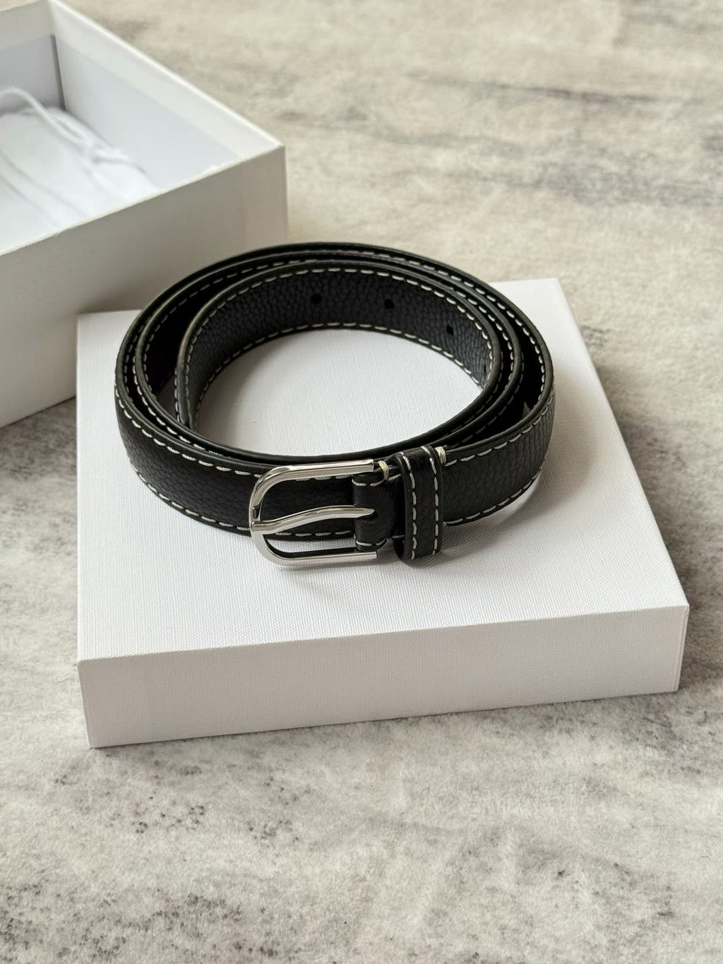Leather Trim Belt