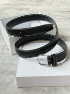 Leather Trim Belt