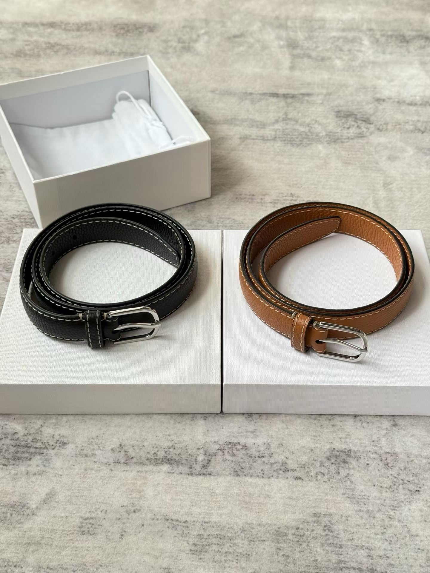 Leather Trim Belt