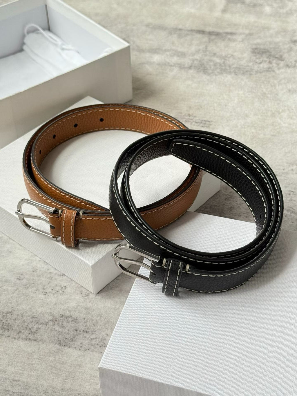 Leather Trim Belt
