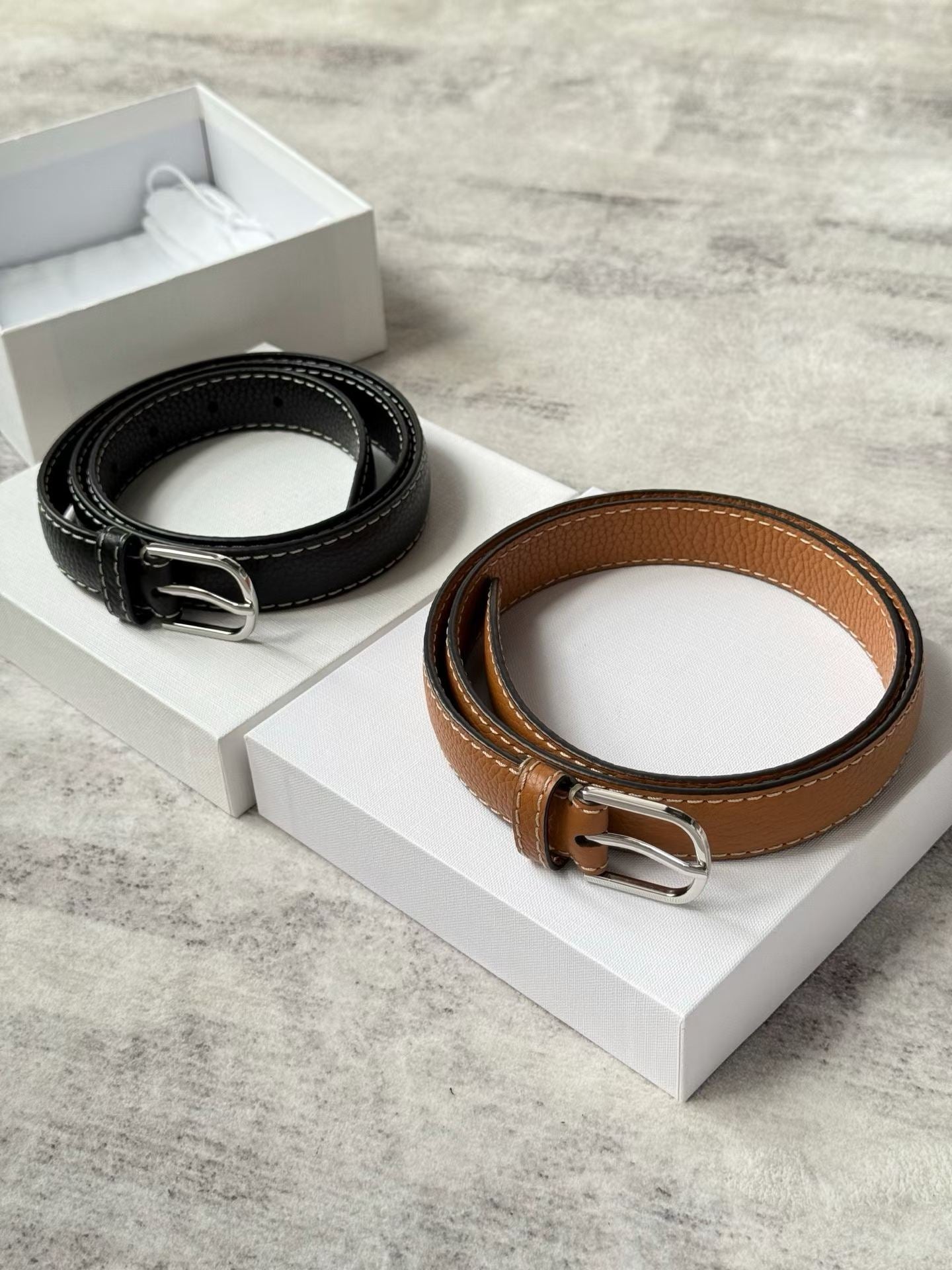 Leather Trim Belt