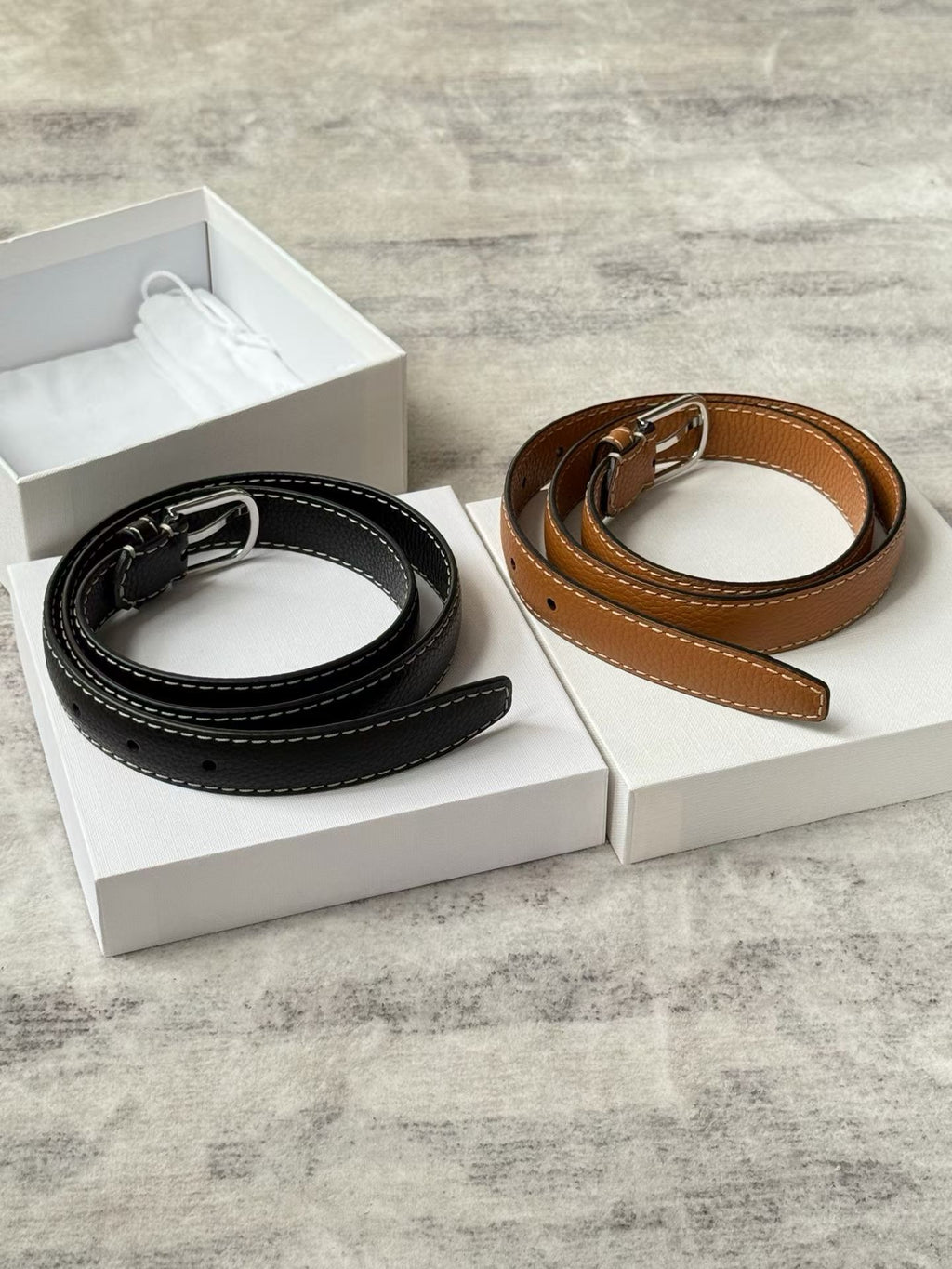 Leather Trim Belt