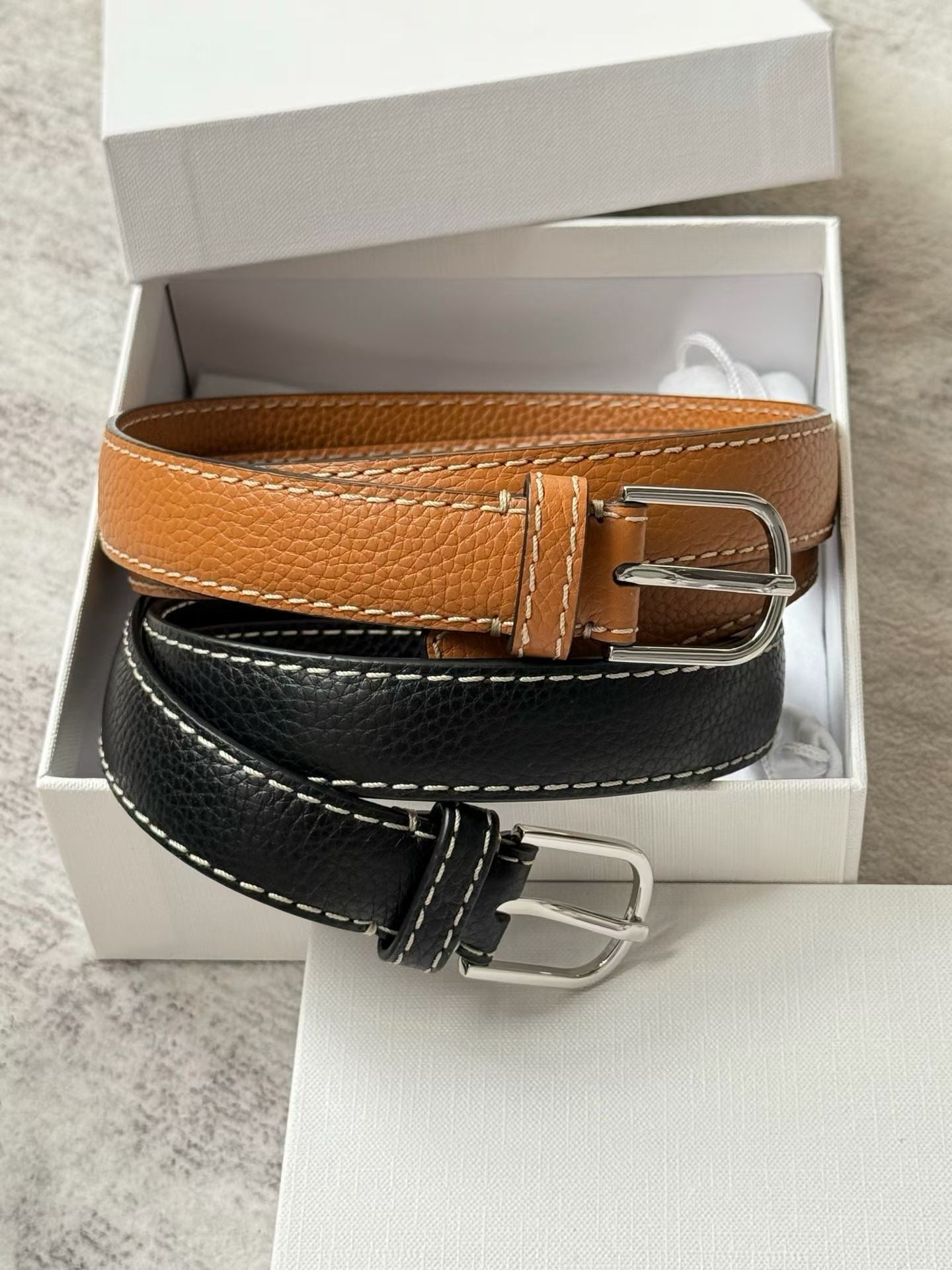 Leather Trim Belt