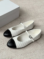 Quilted Mary Jane Flats