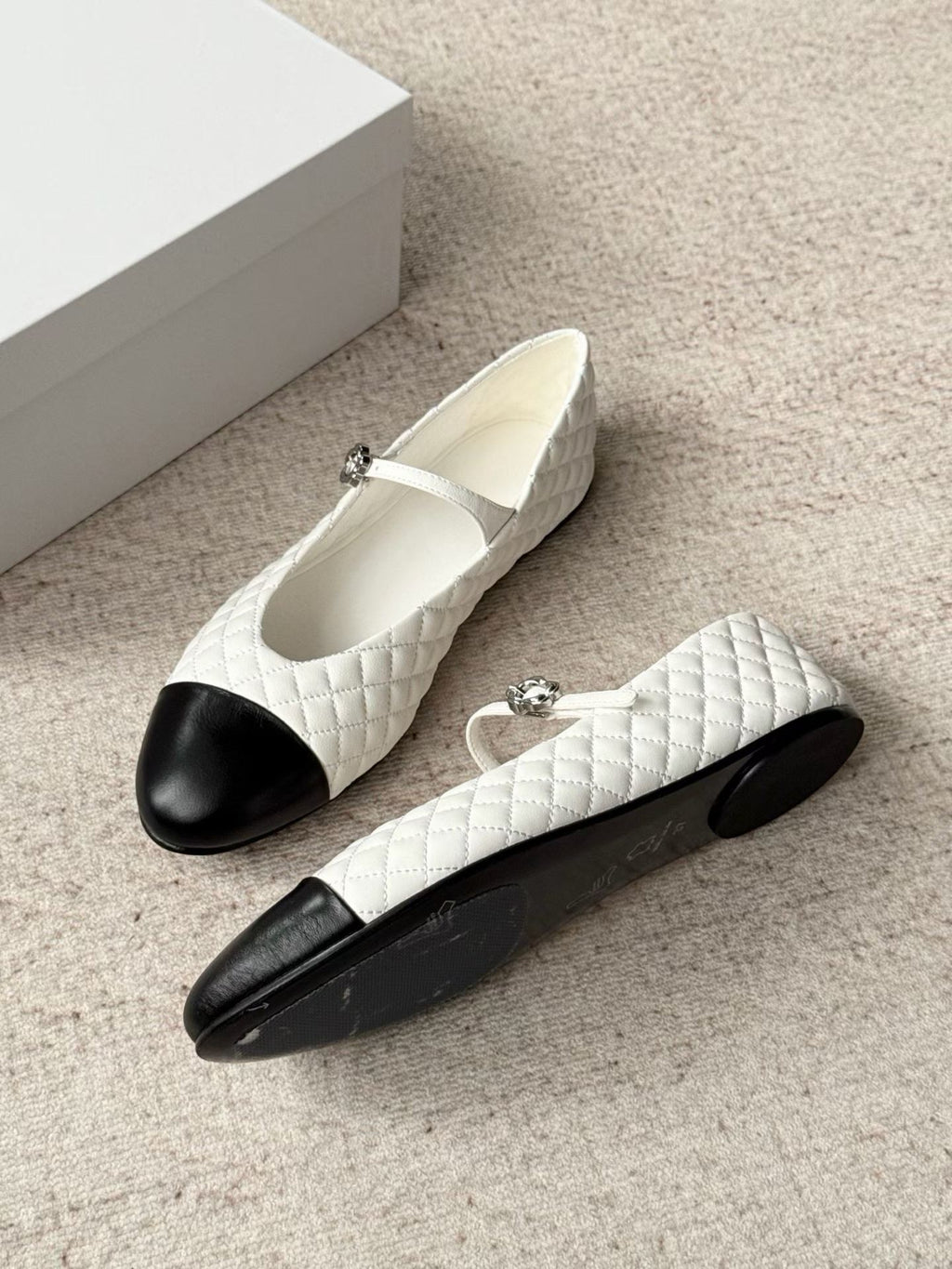 Quilted Mary Jane Flats