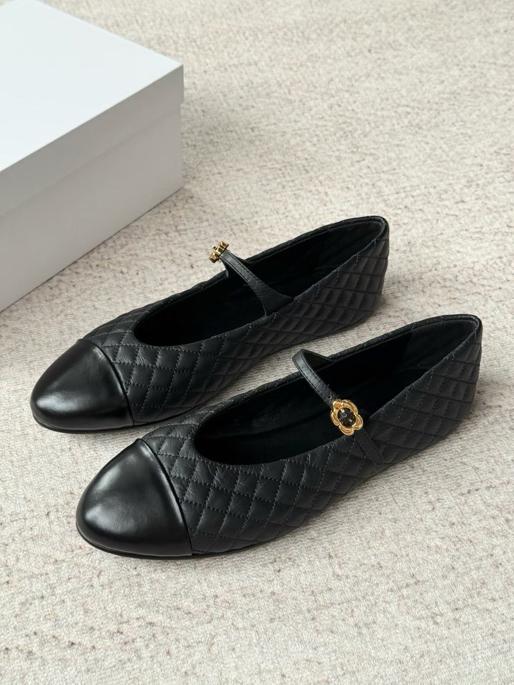 Quilted Mary Jane Flats