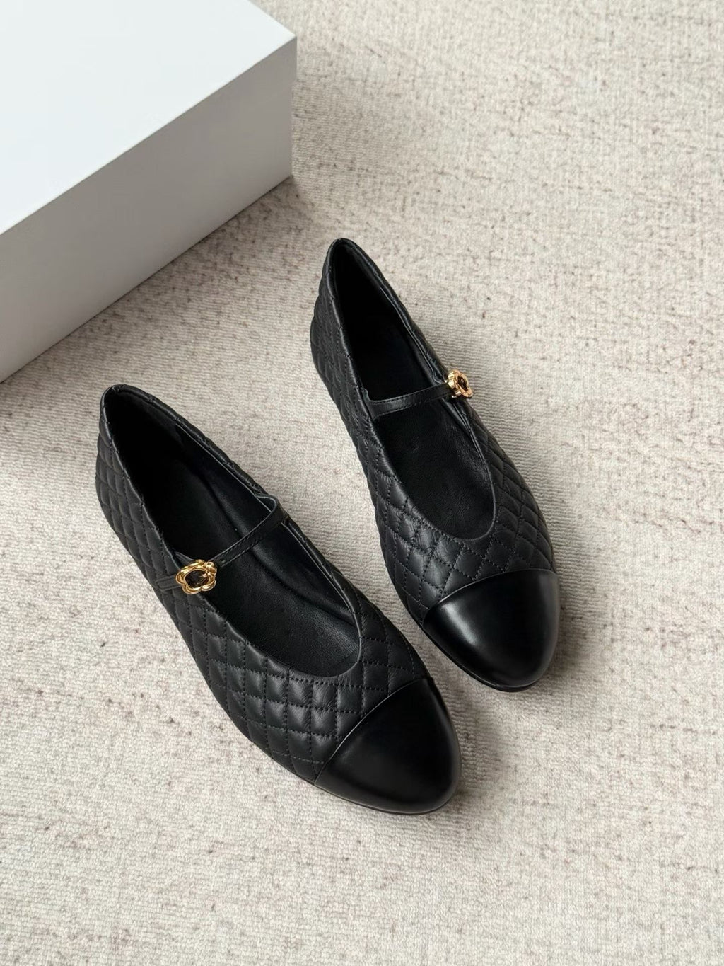 Quilted Mary Jane Flats