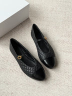 Quilted Mary Jane Flats