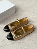 Quilted Mary Jane Flats