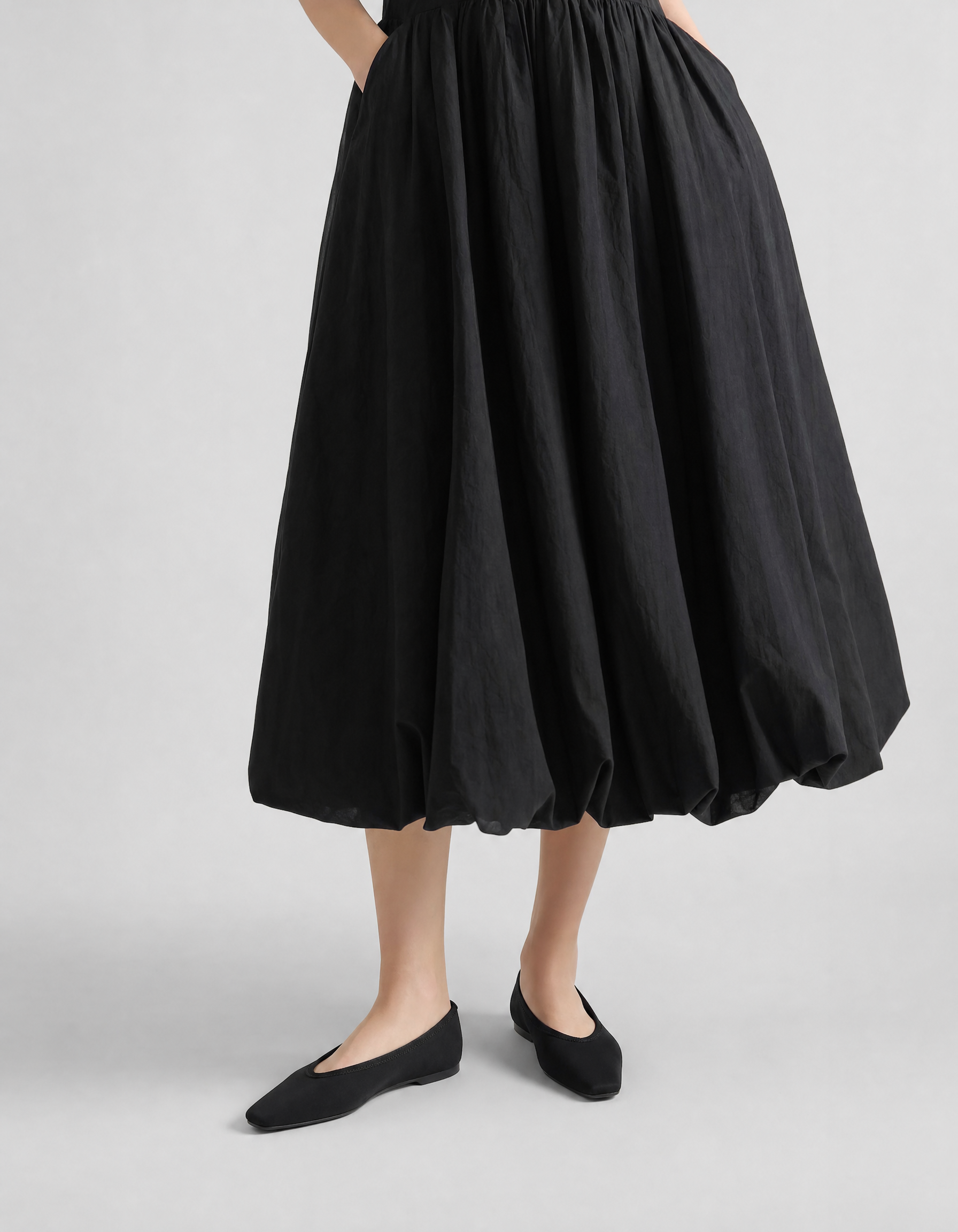 Square-Toe Ballet Flats