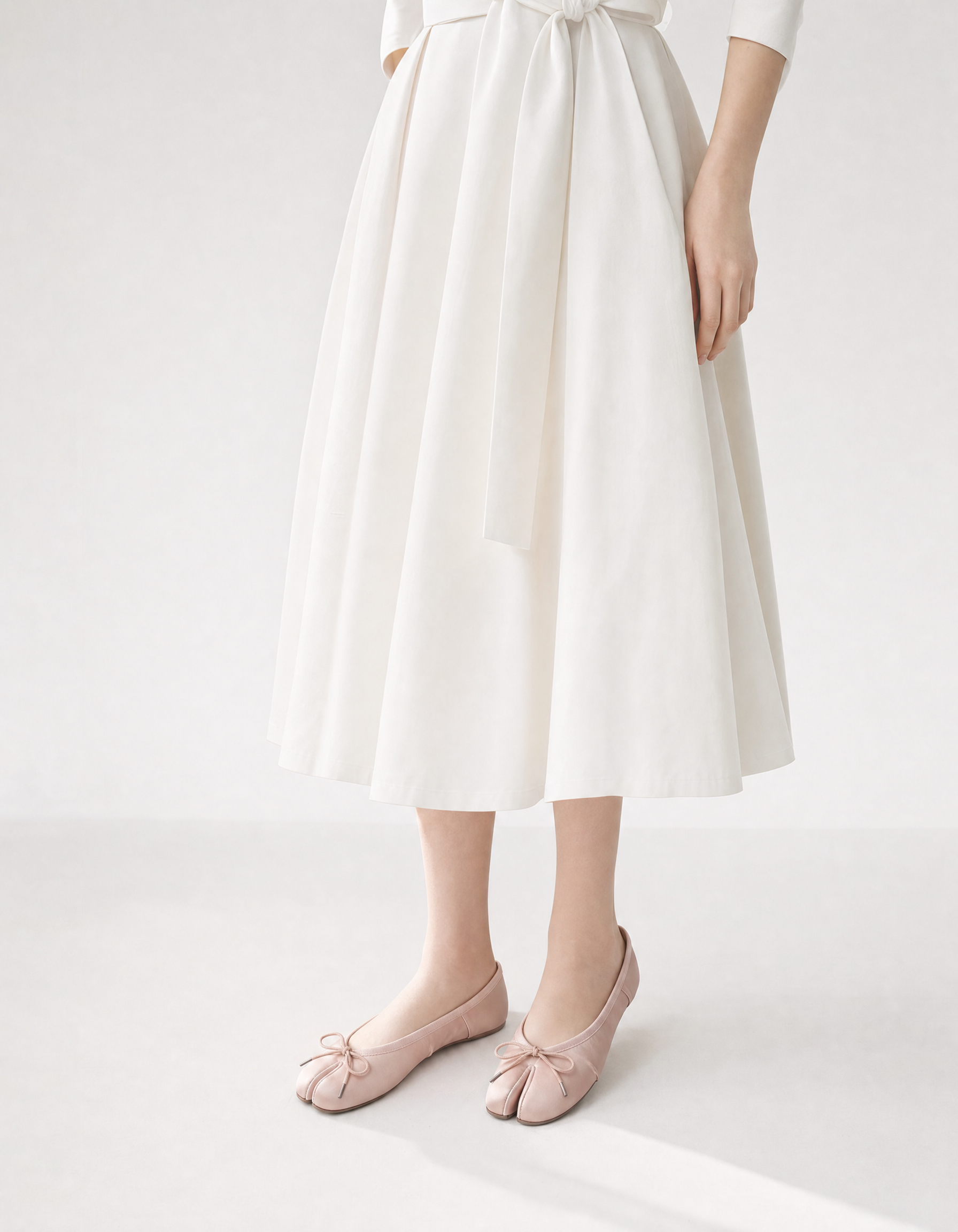 Silk Tabi Flats