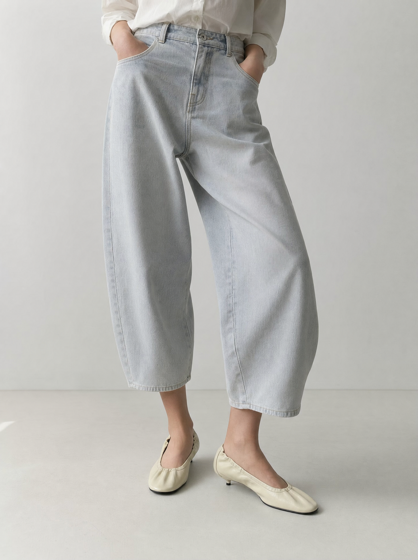 Ruched Kitten Heels