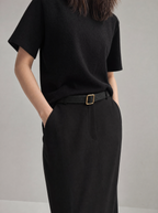 Pinless Leather Belt