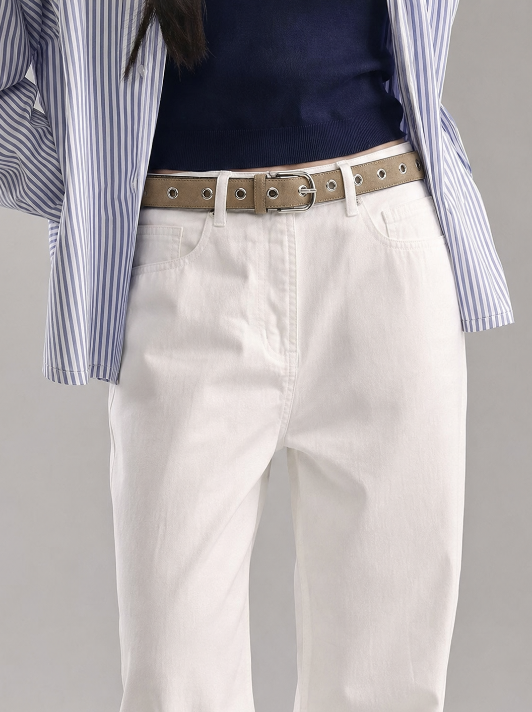 Suede Eyelet Belt