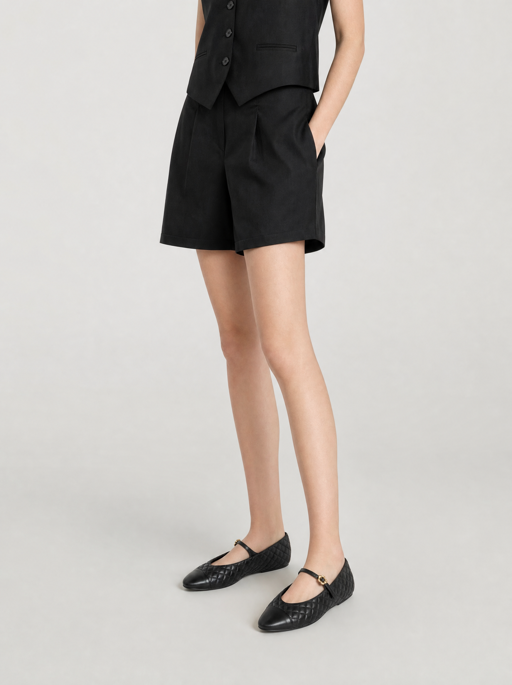Quilted Mary Jane Flats